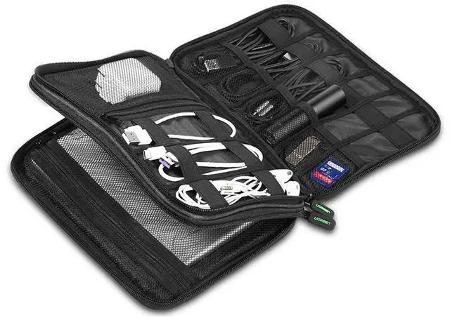 Alt view image 2 of 5 - Ugreen LP139 Electronic Accessories Storage Bag Hard Case Power Bank Laptop Tablet Case Storage Carrying Box for iPad Mini iPhone SSD Base