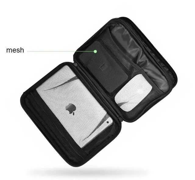 Alt view image 4 of 5 - Ugreen LP139 Electronic Accessories Storage Bag Hard Case Power Bank Laptop Tablet Case Storage Carrying Box for iPad Mini iPhone SSD Base