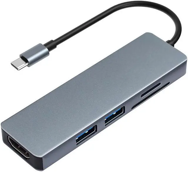 Alt view image 6 of 7 - Mirascreen Multifunctional Expansion Dock USB-C Hub Docking Station Adapter With USB 3.0 / 4K HDMI HD Display /RJ45 Gigabit Ethernet /PD Charging SD &TF Card Readers TC15