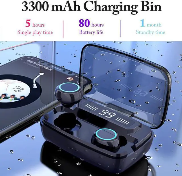 Main image of TWS Bluetooth Earphone V5.0 8D 3500mAh Charging box Stereo Wireless Headphones Sport Waterproof Earphones Mini True Wireless bluetooth Earbuds for cellphone