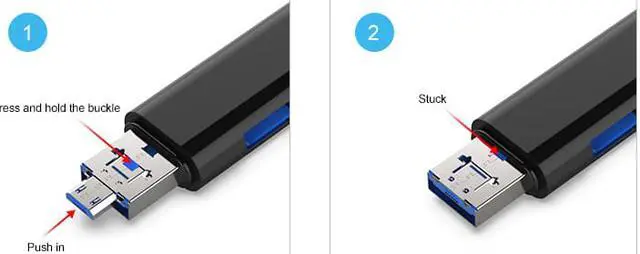 Alt view image 3 of 6 - Usb 3.1 Card Reader High Speed SD TF Micro SD Card Reader Type C USB C Micro USB Memory Multi-Function Card Reader/Writer OTG/USB for Mobile Phone,Laptop ,Computer