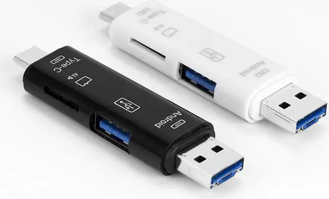 Alt view image 2 of 6 - Usb 3.1 Card Reader High Speed SD TF Micro SD Card Reader Type C USB C Micro USB Memory Multi-Function Card Reader/Writer OTG/USB for Mobile Phone,Laptop ,Computer
