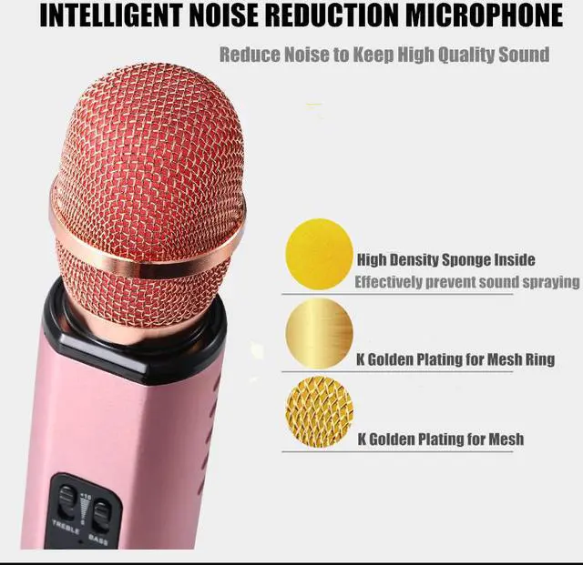 Alt view image 5 of 7 - karaoke Microphone Handheld Smart Microphone Audio Integrated Live Singing Hi-fi Stereo Surround