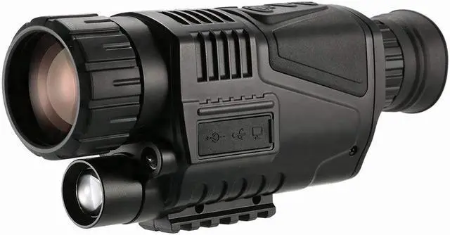 Alt view image 6 of 7 - 3.7V HD Infrared Night Vision Scope 5x40 Digital Monocular Telescope with Night Vision Hunting, Video Capture, 8G Video Playback