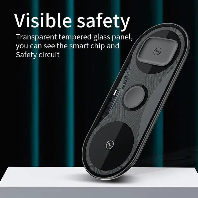 Alt view image 4 of 7 - 3 in 1 QI wireless charger for mobile phone/watch/TWS bluetooth earphone