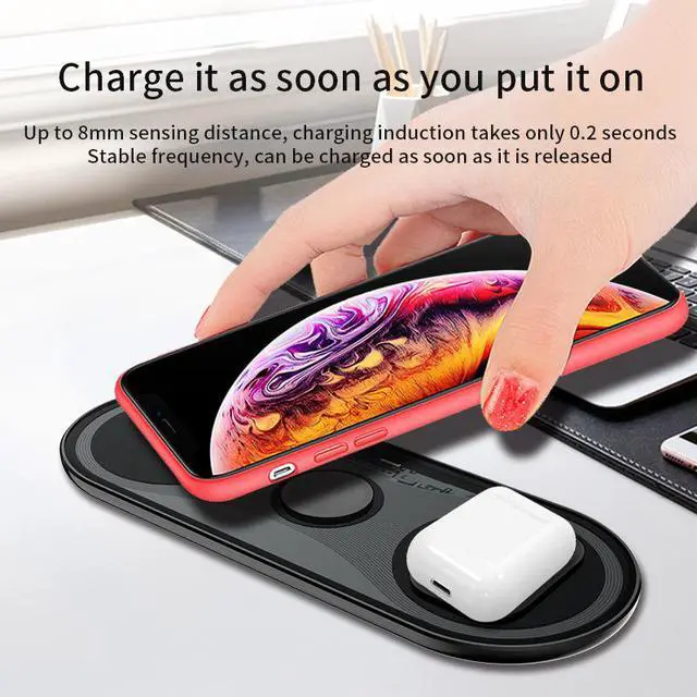 Alt view image 5 of 7 - 3 in 1 QI wireless charger for mobile phone/watch/TWS bluetooth earphone