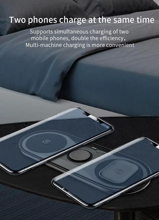 Alt view image 7 of 7 - 3 in 1 QI wireless charger for mobile phone/watch/TWS bluetooth earphone