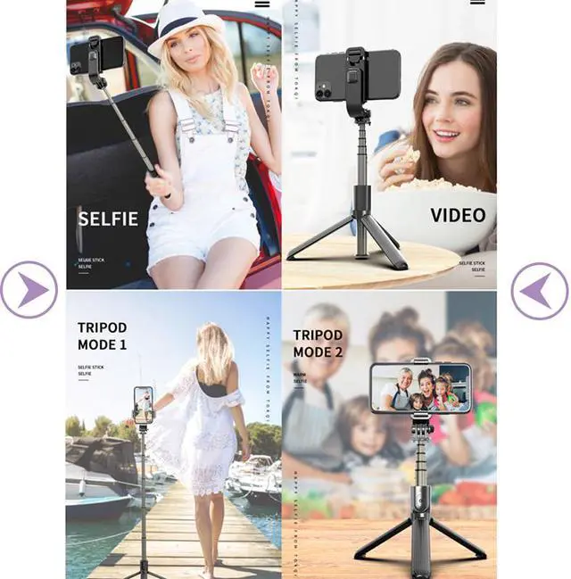 Alt view image 6 of 7 - Professional Mobile Phone Anti-Shake Bluetooth Selfie Stick Camera Tripods Watching Video Stand,Live tripods