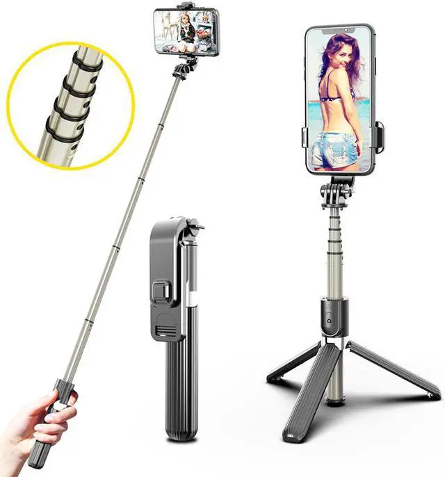 Alt view image 4 of 7 - Professional Mobile Phone Anti-Shake Bluetooth Selfie Stick Camera Tripods Watching Video Stand,Live tripods