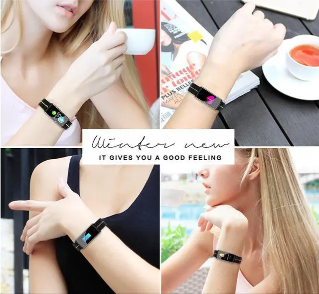 Alt view image 7 of 7 - Smart bracelet real-time heart rate monitoring step counter waterproof sleep smart heart rate bracelet
