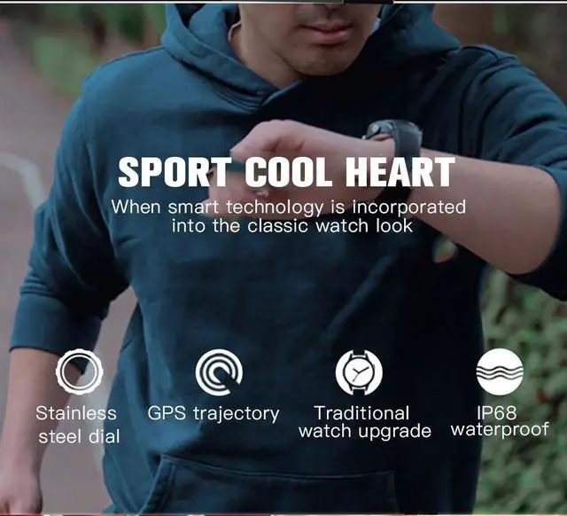 Alt view image 3 of 7 - Smart bracelet full circle full touch large screen pedometer heart rate blood pressure blood oxygen exercise mode health monitoring
