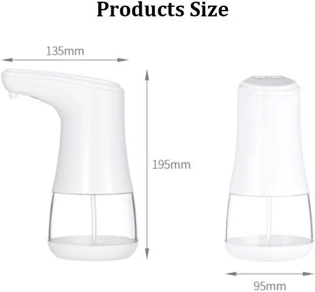 Alt view image 5 of 7 - Automatic Smart Infrared Induction Dispenser Touchless Alcohol Gel Soap Hand Sanitizer Foam Machine Foaming Soap Dispenser