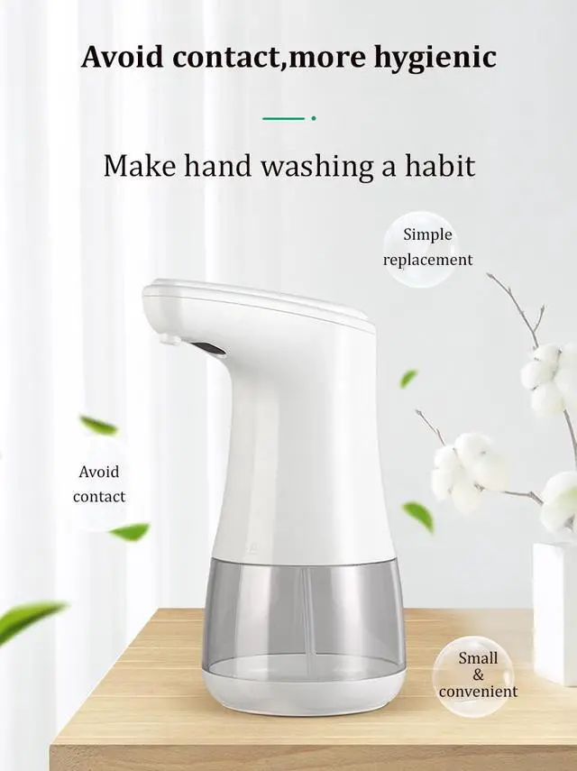 Alt view image 6 of 7 - Automatic Smart Infrared Induction Dispenser Touchless Alcohol Gel Soap Hand Sanitizer Foam Machine Foaming Soap Dispenser