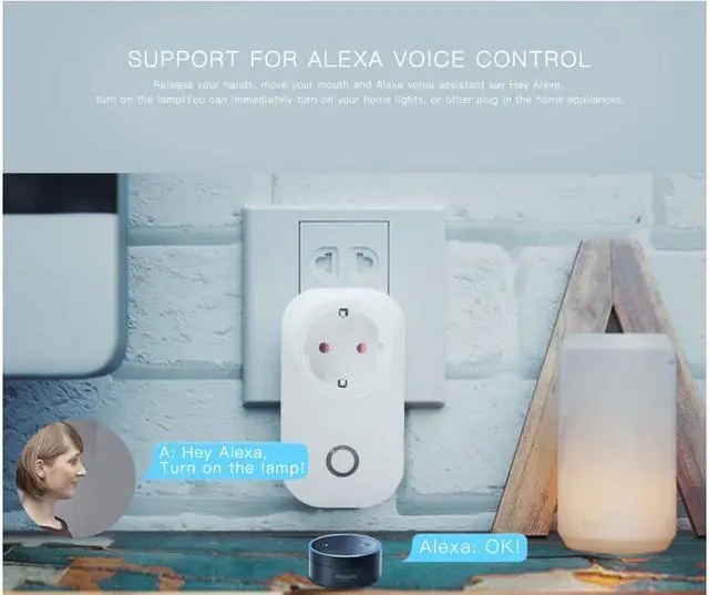 Alt view image 5 of 7 - Smart WiFi Socket Wireless Remote Control Switch Smart Switches That Work with Alexa