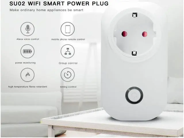 Main image of Smart WiFi Socket Wireless Remote Control Switch Smart Switches That Work with Alexa