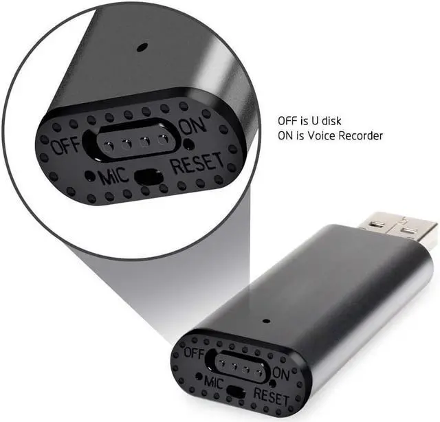 Alt view image 7 of 7 - Voice Recorder U Disk Voice Recorder Portable Noise Reduction Recording U Disk Meeting Recorder