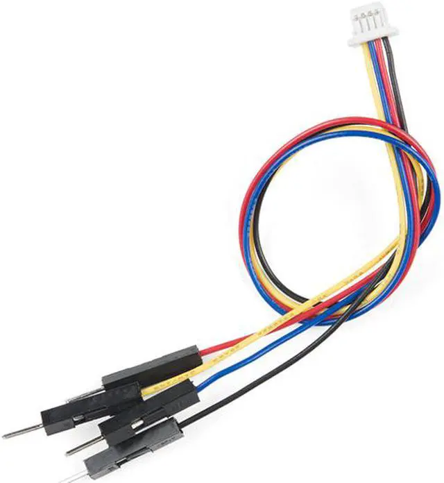 Alt view image 2 of 4 - SparkFun Qwiic Cable Kit Hook Up I2C Qwiic Development Boards in No Time No Soldering Required Includes 10 Cables Different Lengths & Styles Breadboardable Polarized 4-pin JST Connector Daisy Chain-able