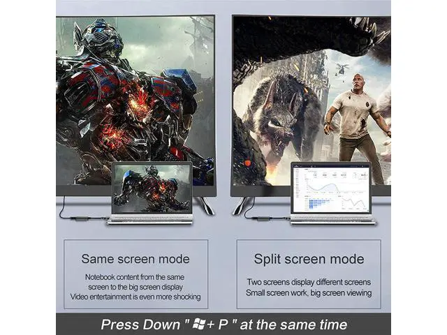 Alt view image 4 of 6 - USB 3.0 to HDMI Adapter 1080P Multi-Display Video Converter for Laptop PC Desktop to Monitor Projector TV.