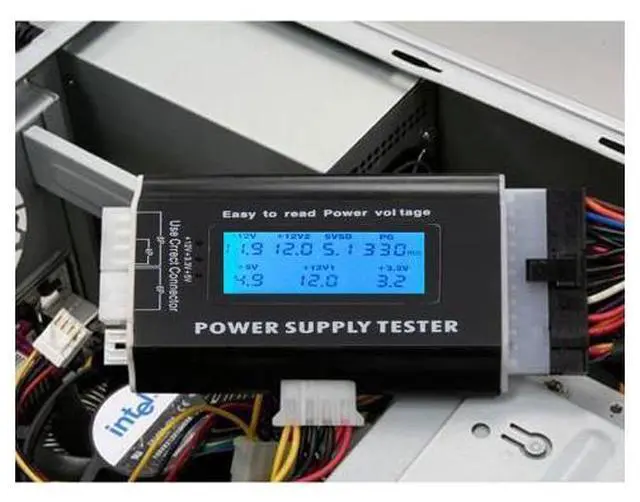 Alt view image 2 of 5 - New Digital LCD PC Computer Power Supply Tester 20/24 Pin 4 PSU ATX SATA HDD Testers