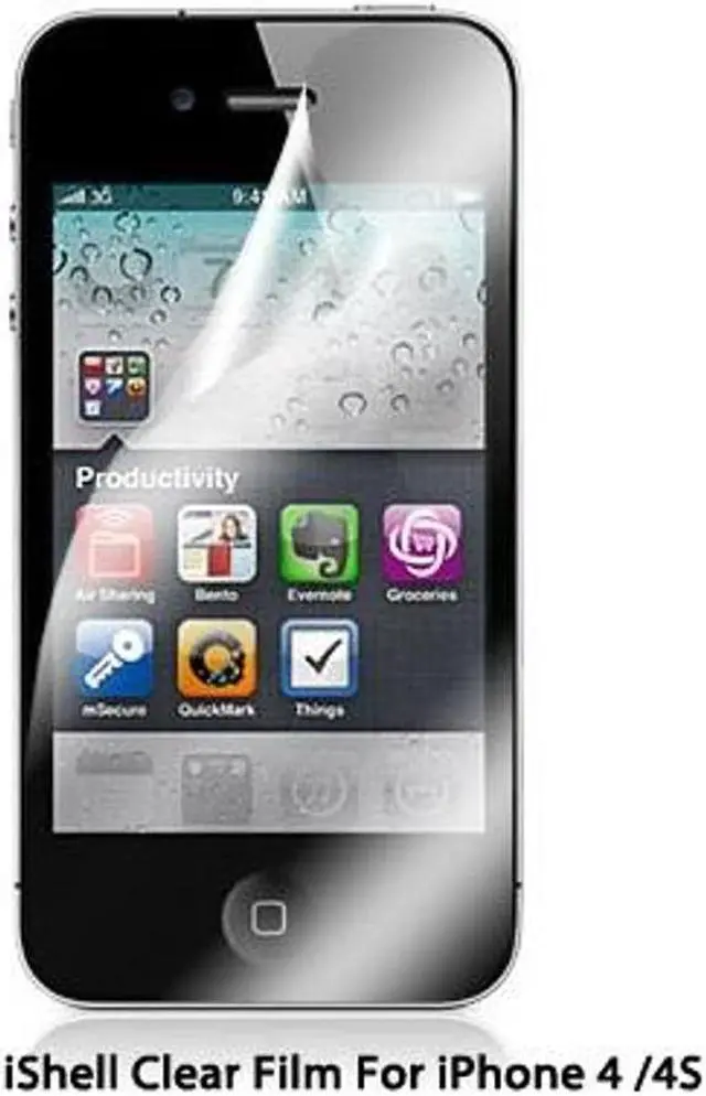 Main image of Shield iShell High Quality Screen Protector for Apple iPhone 4 4S Pack of 2 Model SP-APP-iP4