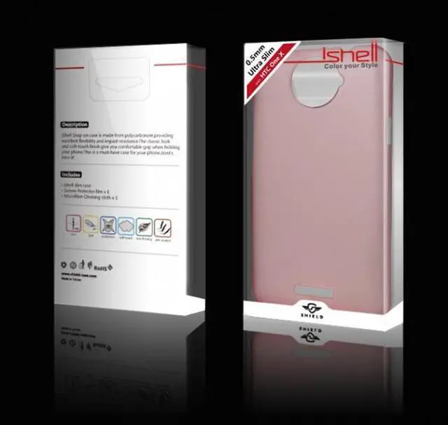 Alt view image 2 of 2 - iShell Frosted Pink Snap-On Case + High Quality Screen Protector for HTC One X Model CS-HTC-ONEX-RD