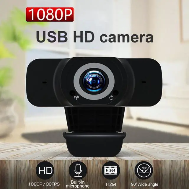 Main image of 1080p HD USB Computer Camera - Microphone Laptop USB PC Webcam, HD Full Gaming Computer Camera, Recording Pro Video Web Camera for Calling, Conferencing, 110-Degree Live Streaming Widescreen Webcam