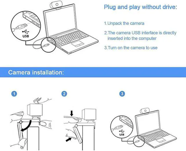 Alt view image 6 of 7 - 1080P Webcam Computer High-Definition Conference Live Camera Usb With Microphone Noise Reduction Class Dedicated Web Teaching Camera