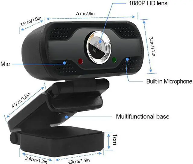 Alt view image 7 of 7 - 1080P Webcam Computer High-Definition Conference Live Camera Usb With Microphone Noise Reduction Class Dedicated Web Teaching Camera