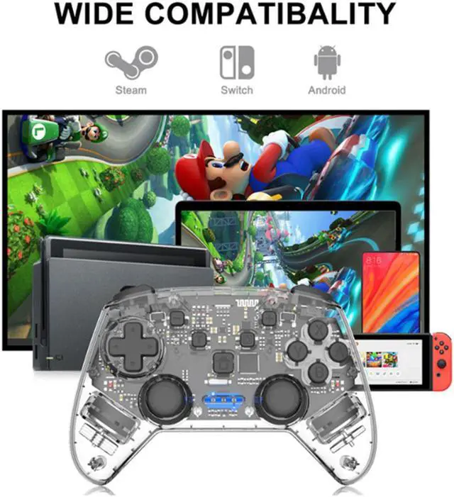 Alt view image 3 of 3 - Game Remote Control Accessory Switch Pro Wireless Bluetooth Gamepad