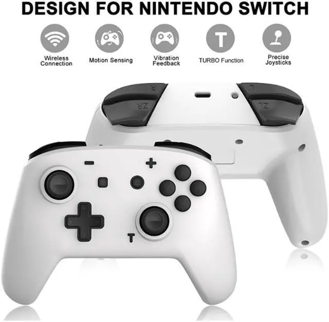 Alt view image 3 of 4 - Game Remote Control Accessory Switch Pro Wireless Bluetooth Gamepad