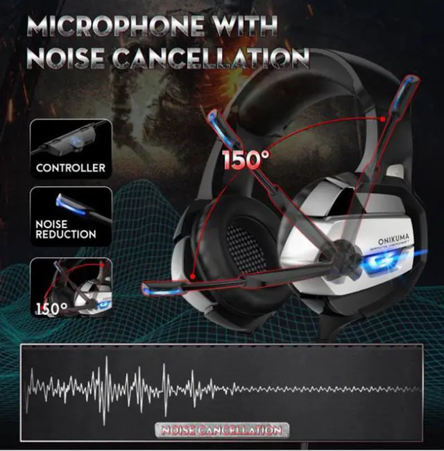 Alt view image 5 of 6 - K5 Headphones PC Computer 3.5MM Oversized Ear Shell Internet Cafe earphones Listening to Sound Positioning Luminous headsets