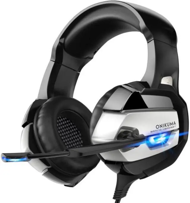 Alt view image 2 of 6 - K5 Headphones PC Computer 3.5MM Oversized Ear Shell Internet Cafe earphones Listening to Sound Positioning Luminous headsets
