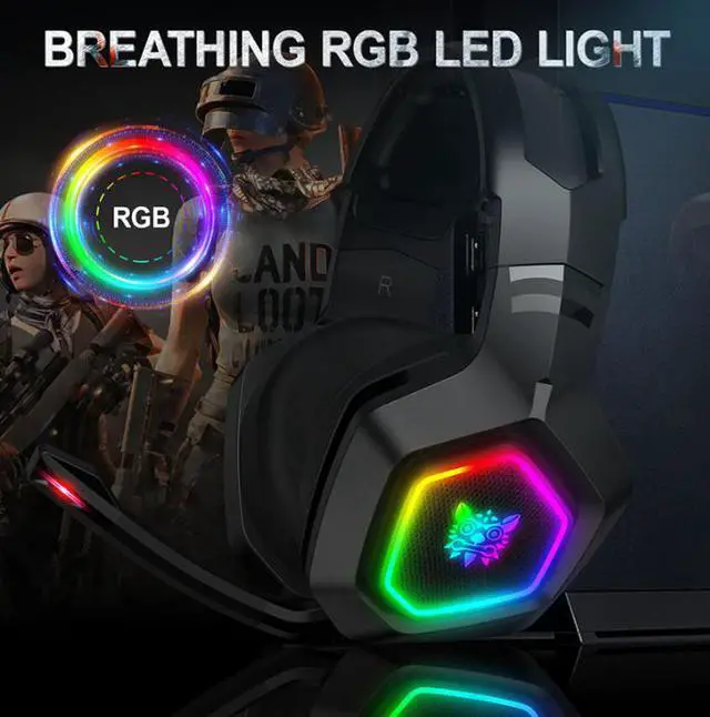 Main image of Headphone Breathing Light K10RGB Headphones English Listening Speaking Test Headphone Luminous Gaming Headphone Microphone