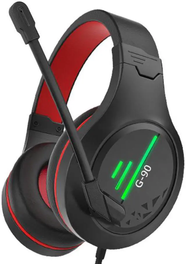 Main image of G90 Computer headset breathing light gaming headphone 2.2 meters long braided cord Headset Microphone