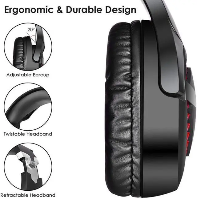 Alt view image 3 of 5 - K1 PRO headset gaming headset gaming Precision noise reduction headset Microphone