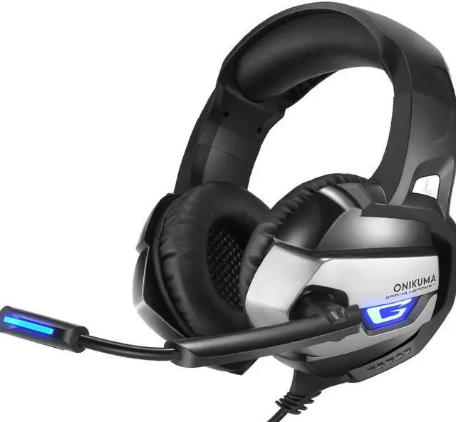 Alt view image 3 of 6 - K5 Headphones PC Computer 3.5MM Oversized Ear Shell Internet Cafe earphones Listening to Sound Positioning Luminous headsets