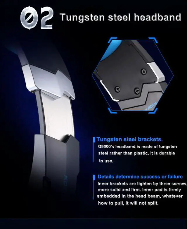 Main image of KOTION EACH headset G9000 USB 7.1 luminous Internet cafe headset microphone