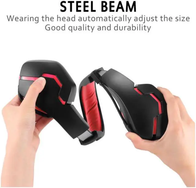 Alt view image 4 of 4 - G10 headset gaming headset cross-border headset PS4 luminous headset RGB headset Internet cafe headset microphone