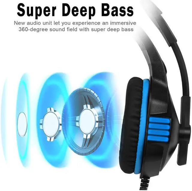 Alt view image 6 of 6 - Hunterspider V3 computer Game Headset 3.5-channel Gaming Headset Internet cafe Headphone Microphone