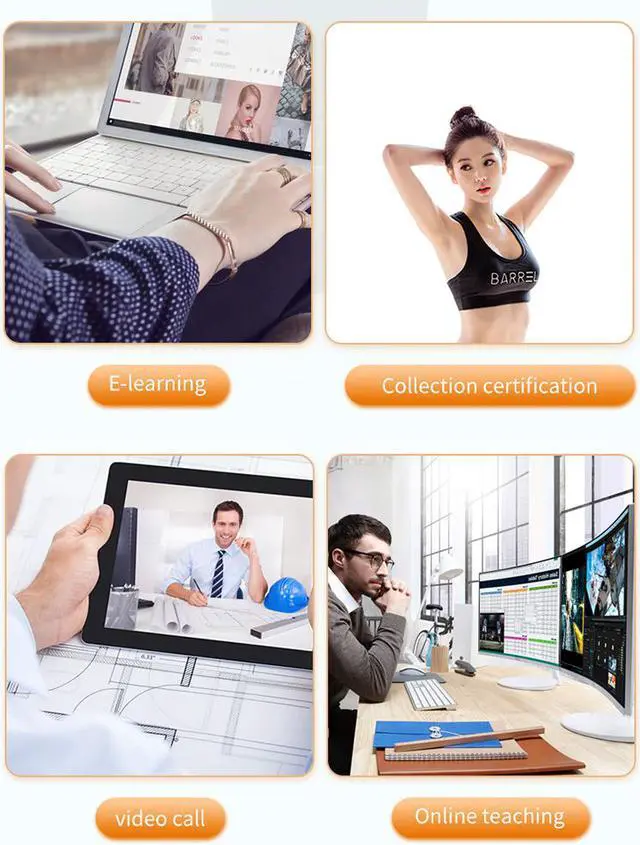 Alt view image 7 of 7 - Auto Focus HD Webcam 1080P Web Camera with Microphone Smart Webcams for Live Broadcast Video Calling Home Conference Work