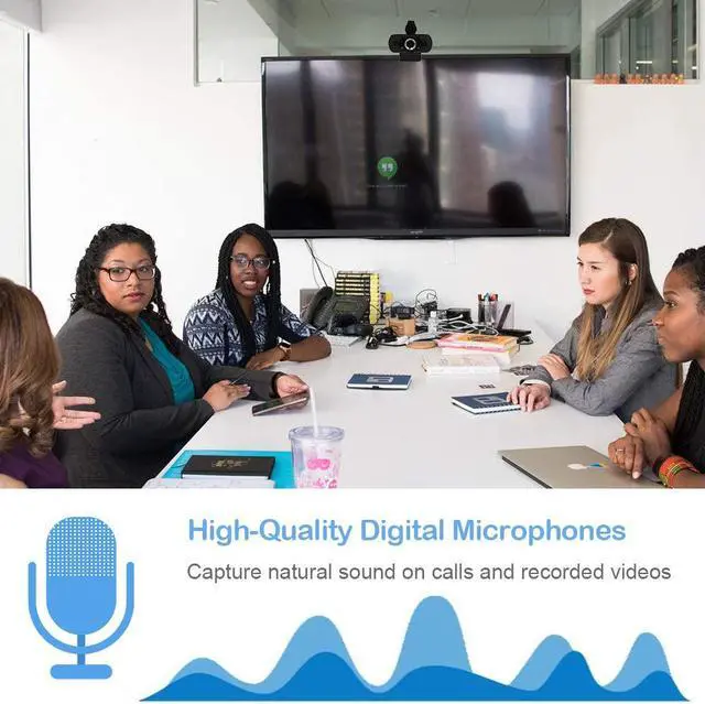 Alt view image 4 of 7 - New USB HD 1080P Computer Camera With Lens Dust Cover Webcam For Webcast Video Conference