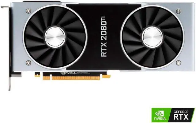 Alt view image 3 of 5 - NVIDIA GeForce RTX 2080 Ti Founders Edition 11GB GDDR6 PCI Express 3.0 Graphics Card