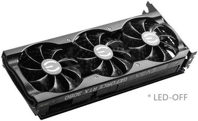 Alt view image 4 of 8 - EVGA GeForce RTX 3080 XC3 ULTRA GAMING Video Card, 10G-P5-3885-KL, 10GB GDDR6X, iCX3 Cooling, ARGB LED, Metal Backplate, LHR