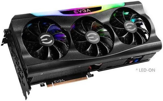 Alt view image 2 of 7 - EVGA GeForce RTX 3080 FTW3 ULTRA GAMING Video Card, 10G-P5-3897-KL, 10GB GDDR6X, iCX3 Technology, ARGB LED, Metal Backplate, LHR