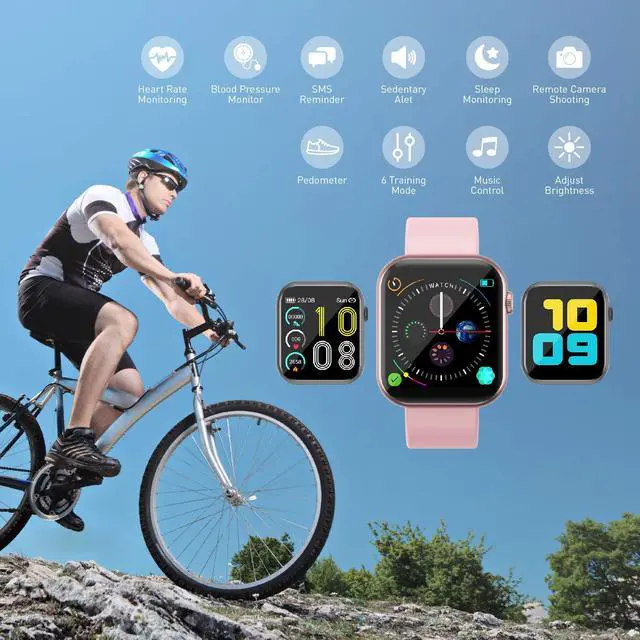 Alt view image 2 of 7 - [New] Colorful Smart Watch, Fitness Tracker with Heart Rate Monitor, IP67 Waterproof Fitness Watch with Pedometer, Smartwatch Compatible with iOS, Android for Men, Women