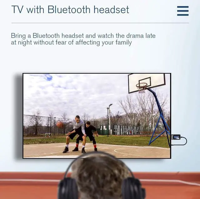 Alt view image 6 of 7 - Bluetooth Transmitter for tv,Bluetooth tv Adapter Receiver with LCD Display,USB Bluetooth tv Transmitter for TV Car PC