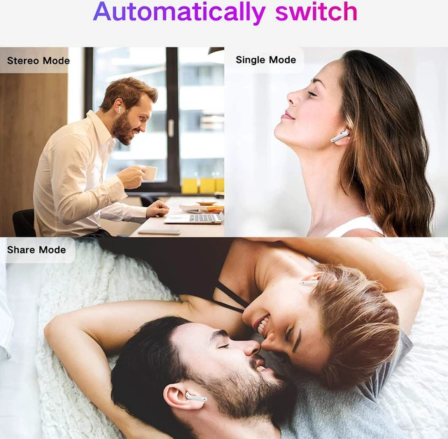 Alt view image 7 of 7 - Wireless Earphones, Bluetooth In Ear Headphones Soicear Wireless Bluetooth 5.0 Earbuds Wireless Headphones With Mic/Touch Control/Charging Case