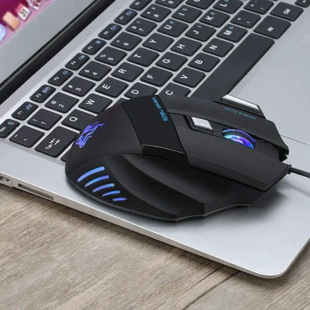 Alt view image 7 of 7 - Gaming mouse,  USB Wired Mouse Professional Ergonomic Optical Computer Mouse with 7 Buttons, 4 DPI Adjustable Level, High Precision 500Hz Polling Rate for Windows 7/8/10/2000/XP/Vista Mac