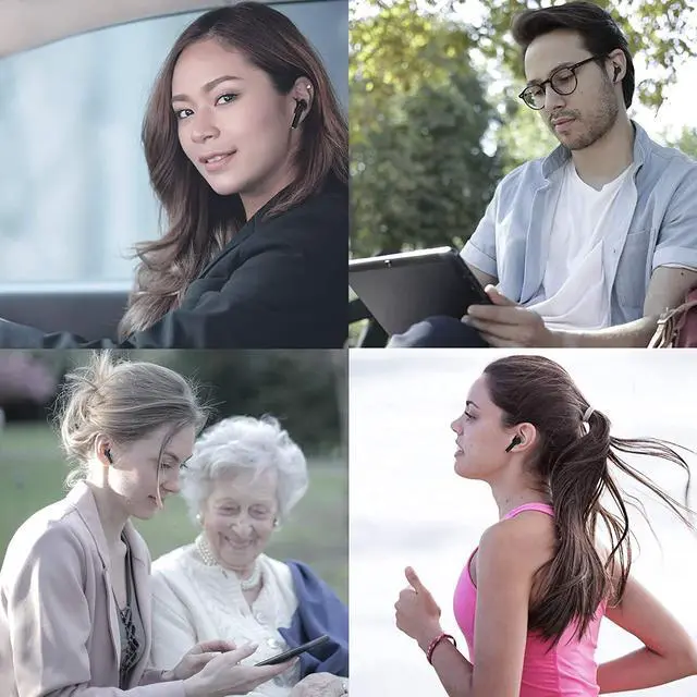 Alt view image 7 of 7 - Ture Wireless Earbuds Sport Wireless Headphones Bluetooth 5.0 Earphones With Mic, IPX5 Waterproof,/USB-C Charging/Touch Control Wireless Earphones Bluetooth Headphones for Sports, Workout, Gym