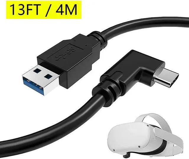 Main image of USB C to USB A USB 3.0 Cable, Oculus Link 4M for Oculus Quest 2 and Quest, Super Fast USB 3.1 Charging and Data Transfer, Compatible with Type C Devices (4M)